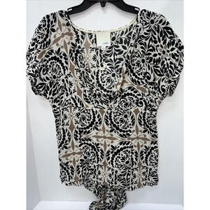 Adille Shirt Women's Size 6 Multicolor Blouse